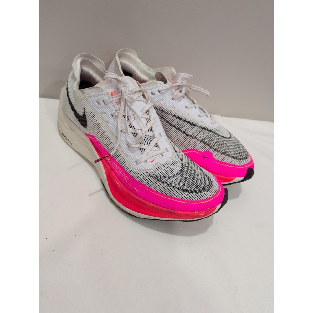 Nike ZoomX Vaporfly Next% 2 Women' Size 8.5 Running Shoes DJ5458-100 White Pink